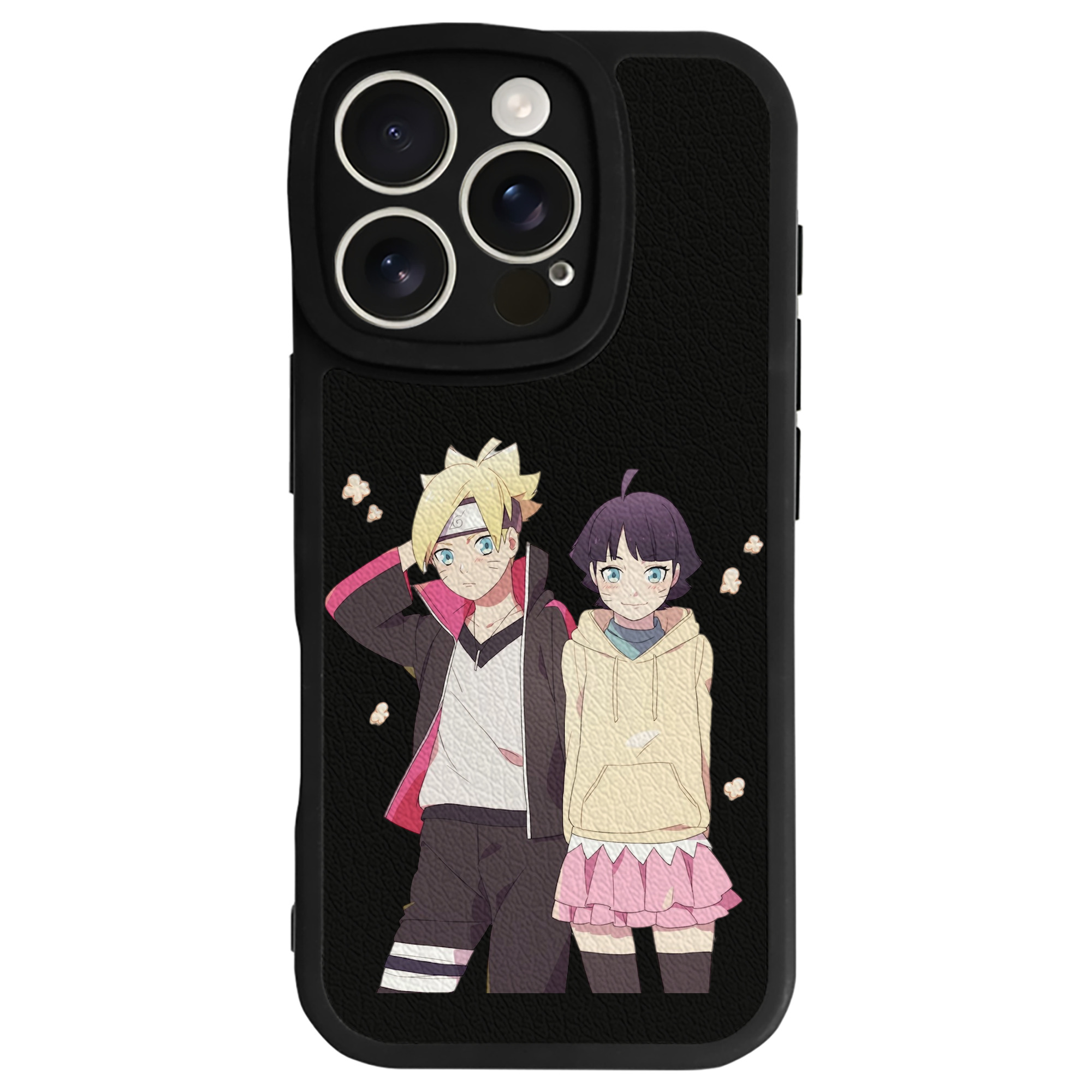 （画像用） NARUTO -ナルト- うずまき ボルト Uzumaki Boruto 【iPhone 16シリーズ対応】シリコンスマホケース（レザー調） 材質：シリコン